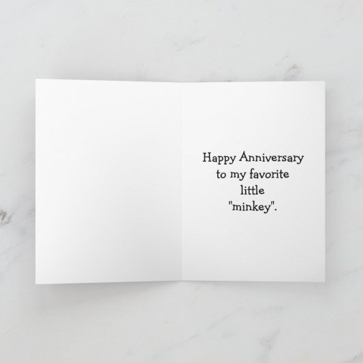 周年記念おもしろいユーモア用挨拶カード カード (内部)