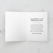 周年記念に、彼らは車の後ずっと幸せに暮らしていた カード (内部)