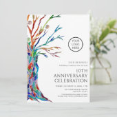 周年記念のお祝い 招待状 (スタンド正面)