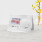 周年記念のローズ カード (黄色い花)