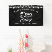 周年記念の糸が年を刻む幕 横断幕 (インサイチュ)