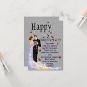 周年記念の願い カード (正面/裏面インサイチュ)