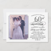 周年記念エレガントパーティー写真招待状 招待状 (正面)