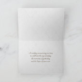 周年記念ブラウンダマスクとブーケ カード (内部)