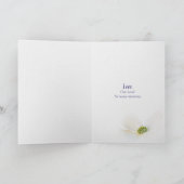 周年記念リボンハートと花カード カード (内部)