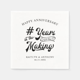 周年記念レトロ年 スタンダードカクテルナプキン