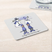 周年記念忘れ紙コースター スクエアペーパーコースター (アングル)