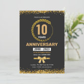 周年記念招待チラシテンプレート 招待状 (スタンド正面)