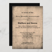 周年記念日 招待状 (正面/裏面)