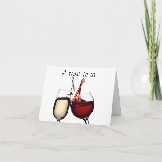 **「周年記念**」に乾杯 カード (正面)