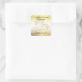 周年記念 ゴールド YEARS INTO FOREVER 感謝 スクエアシール (バッグ)