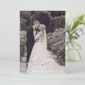 周年記念 シルバー 永遠への誓い 更新 招待状 (スタンド正面)