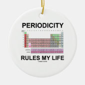 周律の規則私の生命(周期表) セラミックオーナメント (正面)