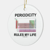 周律の規則私の生命(周期表) セラミックオーナメント (左)