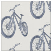 周期のテーマの自転車のプリントの生地 ファブリック (クローズアップ)