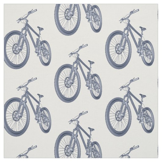 周期のテーマの自転車のプリントの生地 ファブリック (見本)