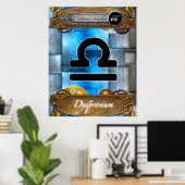 周期元素ジスプロシウム原子#66ポスター ポスター (ホームオフィス)