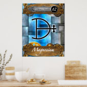 周期元素マグネシウム原子#12ポスター ポスター (キッチン)