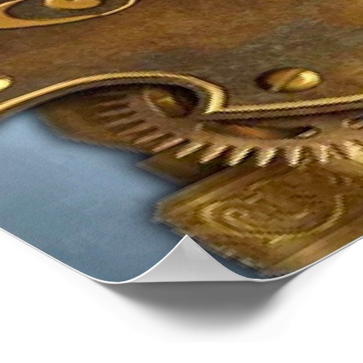 周期元素亜鉛原子番号#30ポスター ポスター (角)