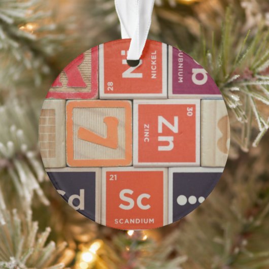 周期元素亜鉛科学 オーナメント (ツリー)