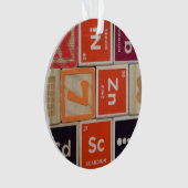 周期元素亜鉛科学 オーナメント (正面)