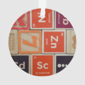 周期元素亜鉛科学 オーナメント (裏面)
