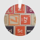 周期元素亜鉛科学 オーナメント (正面)