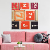 周期元素亜鉛科学 キャンバスプリント (インサイチュ (リビング))