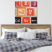 周期元素亜鉛科学 キャンバスプリント (インサイチュ (寝室))