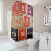 周期元素亜鉛科学 シャワーカーテン (インサイチュ)