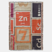 周期元素亜鉛科学 スローブランケット (正面縦)