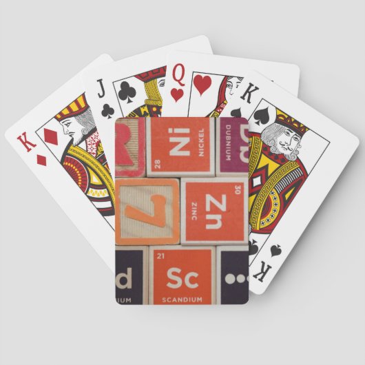 周期元素亜鉛科学 トランプ (裏面)