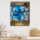 周期元素銀原子番号#47ポスター ポスター (キッチン)