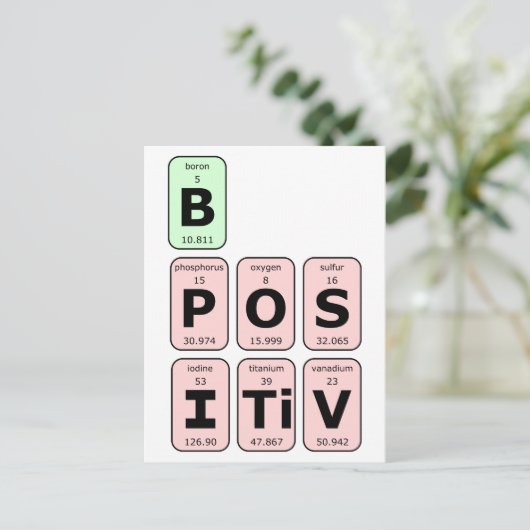 周期前向き表である ポストカード (スタンド正面)