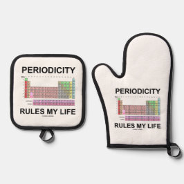周期性規則自分のライフ周期表要素 鍋つかみ&鍋敷きセット