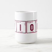 周期的なビオラ-マグ コーヒーマグカップ (中央)