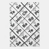 周期的なブタ キッチンタオル (縦)