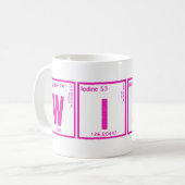 周期的なワインのHoマグ コーヒーマグカップ (正面左)