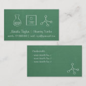 周期的な化学科学の教師の名刺 名刺 (正面/裏面)