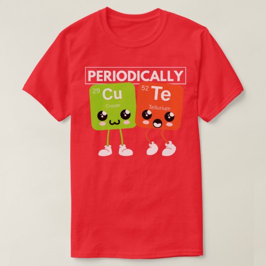 周期的にキュートな周期表要おもしろい素Sc Tシャツ (デザイン正面)