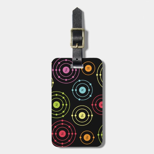 周期的シェル ラゲッジタグ (正面縦)