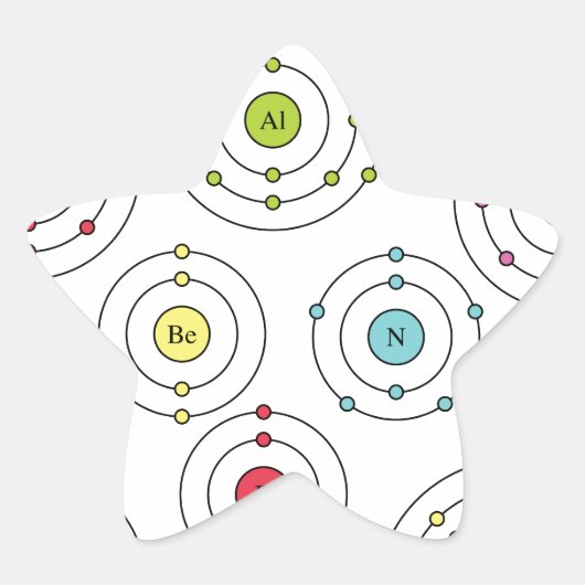 周期的シェル 星シール (正面)