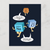 周期表おもしろい化学ユーモアカスタム ポストカード (正面)