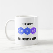 周期表おもしろい要素を有するコーヒーマグ コーヒーマグカップ (左)