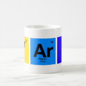 周期表からよい編むことの要素 コーヒーマグカップ (中央)