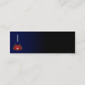 周期表が付いている化学者カード スキニー名刺 (裏面)