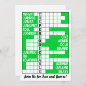 周期表の単語の争奪の招待 招待状 (正面/裏面)