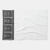 周期表の天才台所タオル キッチンタオル (横)