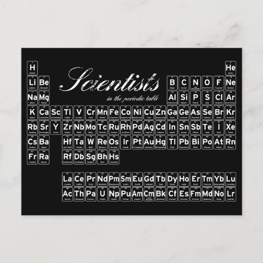 周期表の科学者 ポストカード (正面)