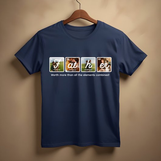 周期表の要素ハッピーファーザーの日 トライブレンドTシャツ